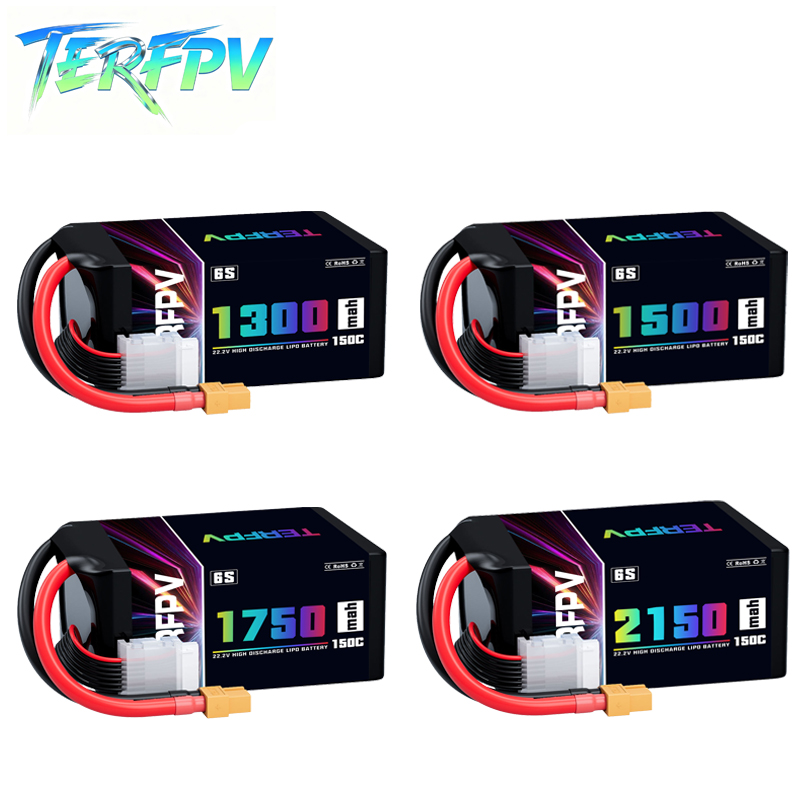Drone Battery Lipo - TERFPV Lipo 배터리 6S 22.2V 1300/1500/1750./2150mAh